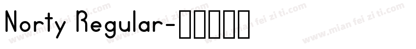 Norty Regular字体转换